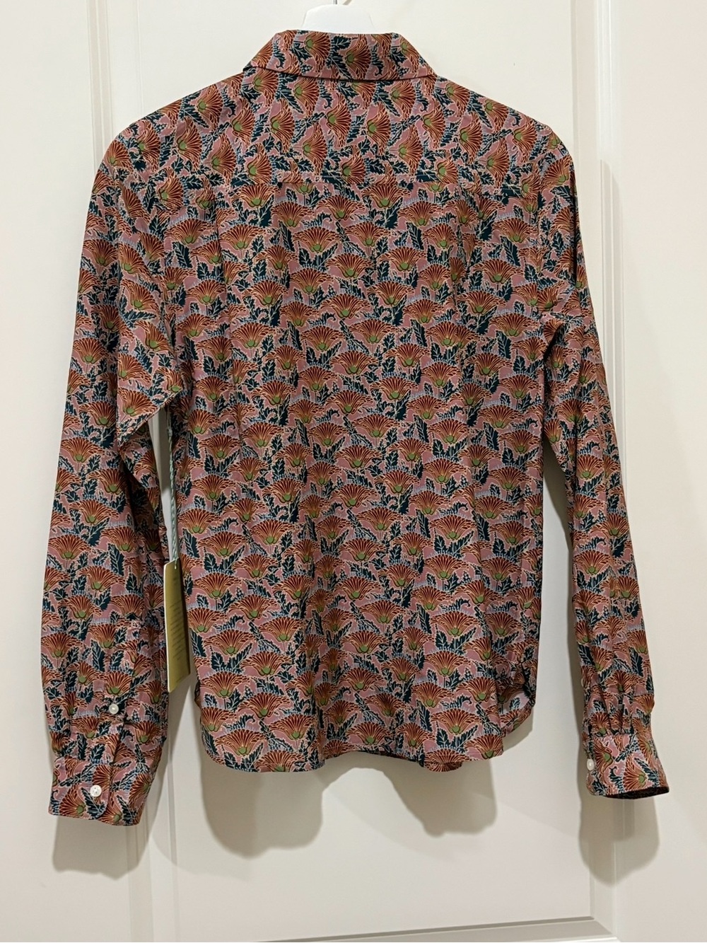 Trovata Birds of Paradis
Jacquelin Button Down Blouse in
Fan Flower Print NWT S - Picture 7 of 9